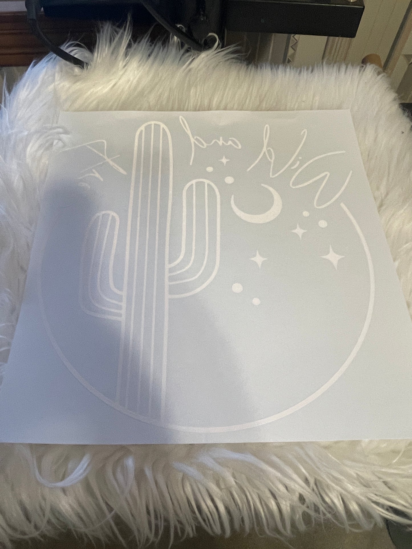 Wild and Free White Print