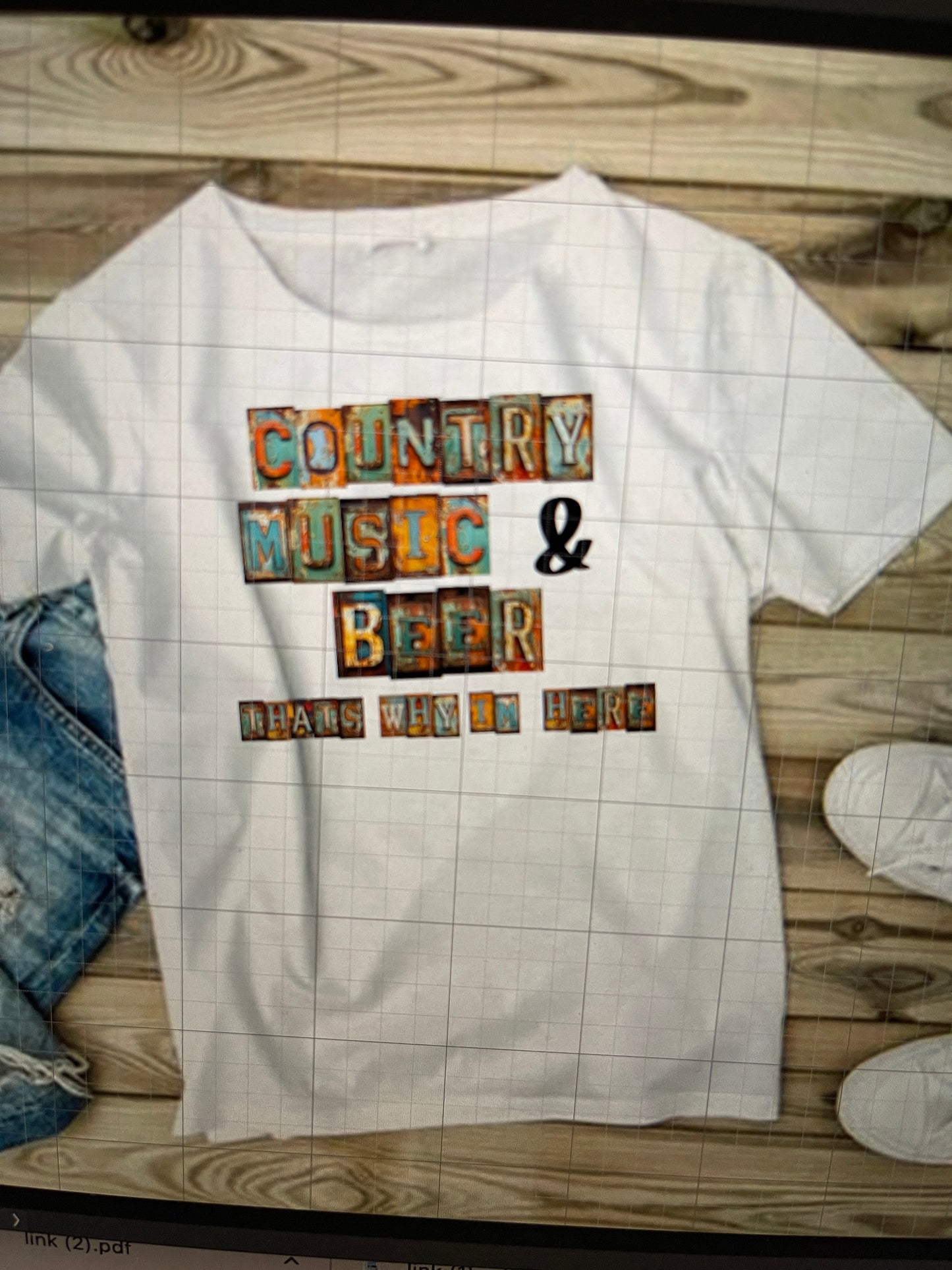 Country Music & Beer is Why I am Here Tee